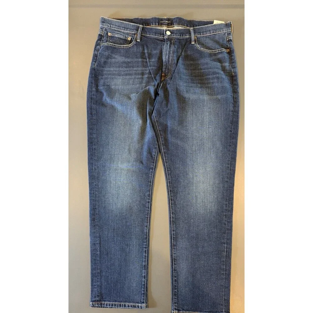 Lucky Brand Mens 410 Straight Jeans Stretch Denim 32 x 33.5 Academia Western